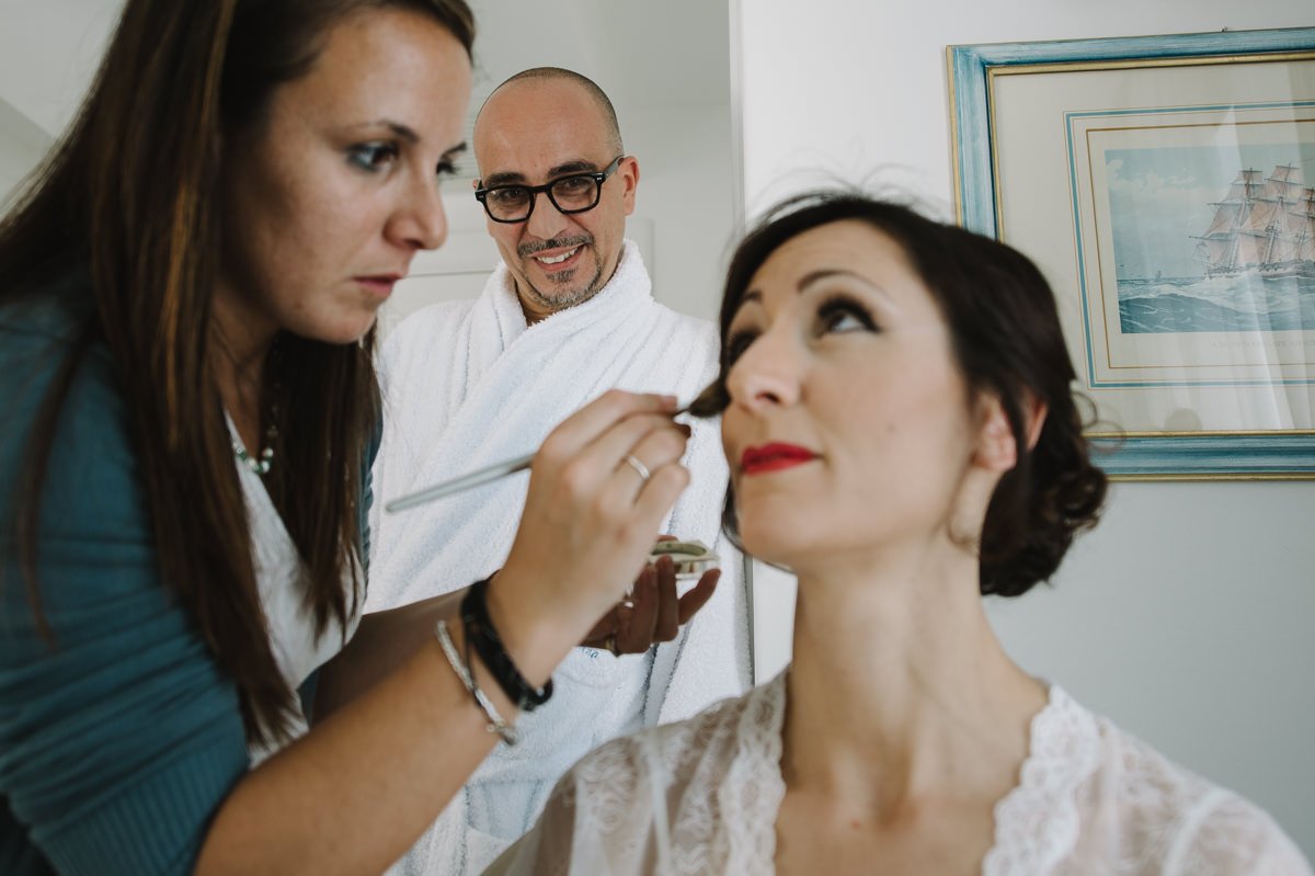 Bride Make up, wedding in Italy - Roncaglione photography