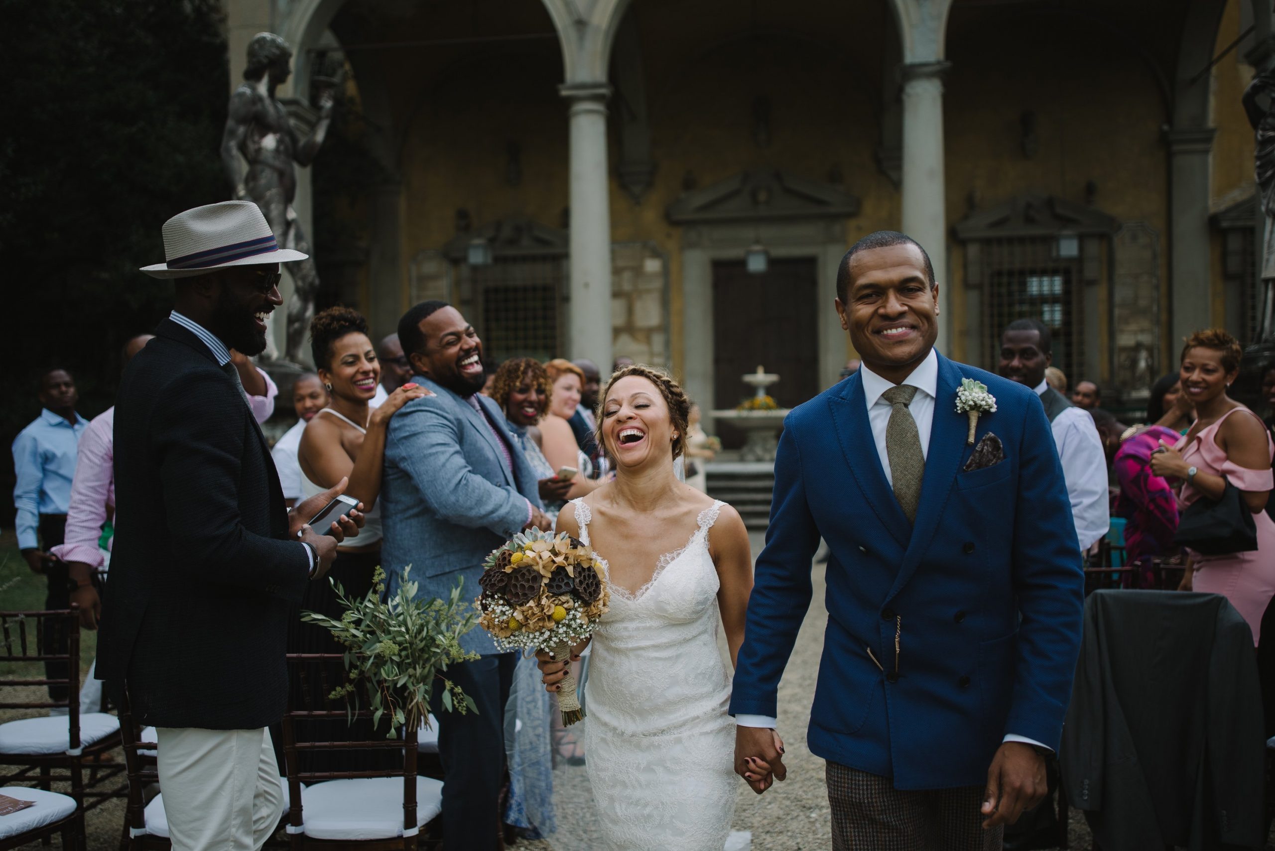 Wedding photographer at Giardino Corsini. Leticia and Troy came from US to celebrate their chic, destination wedding in Florence. Italian wedding photographer