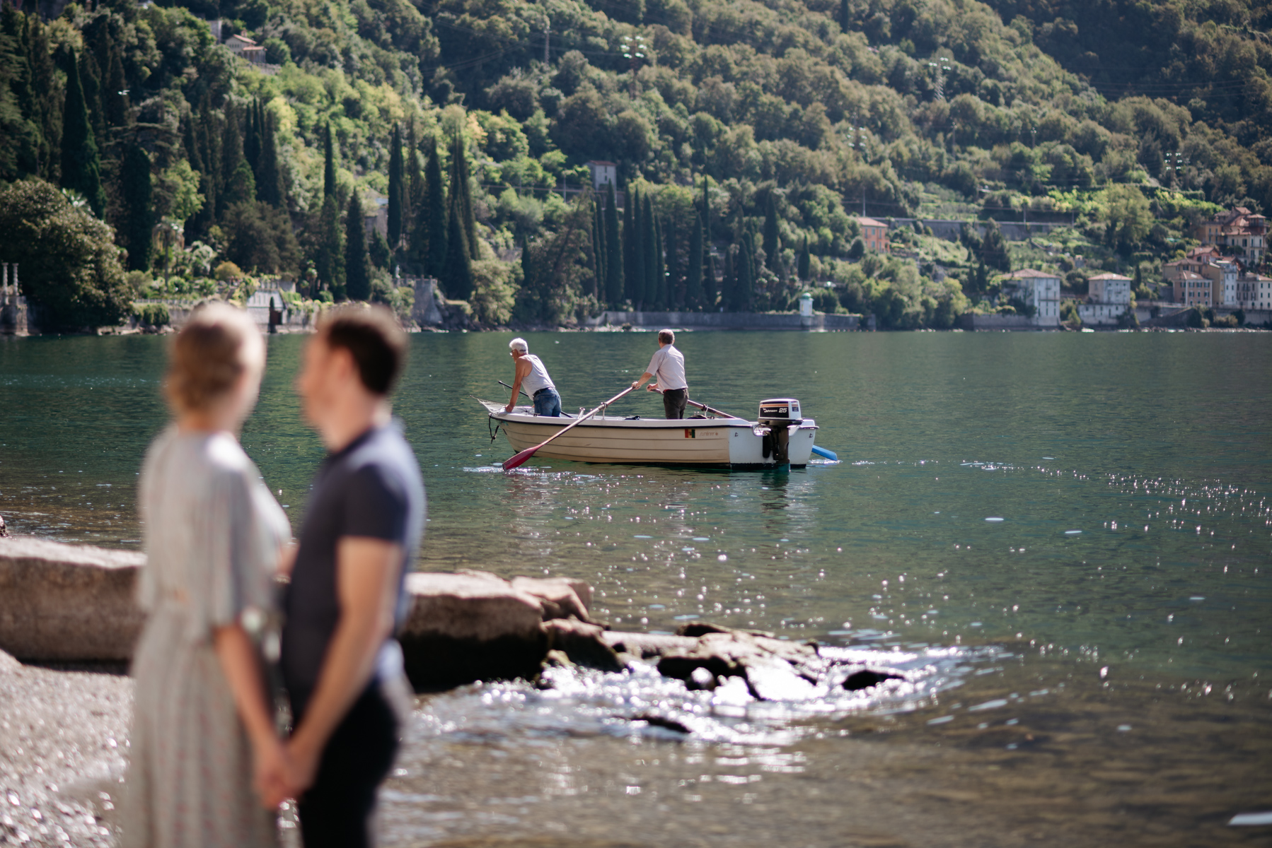 Honeymoon session on Lake Como