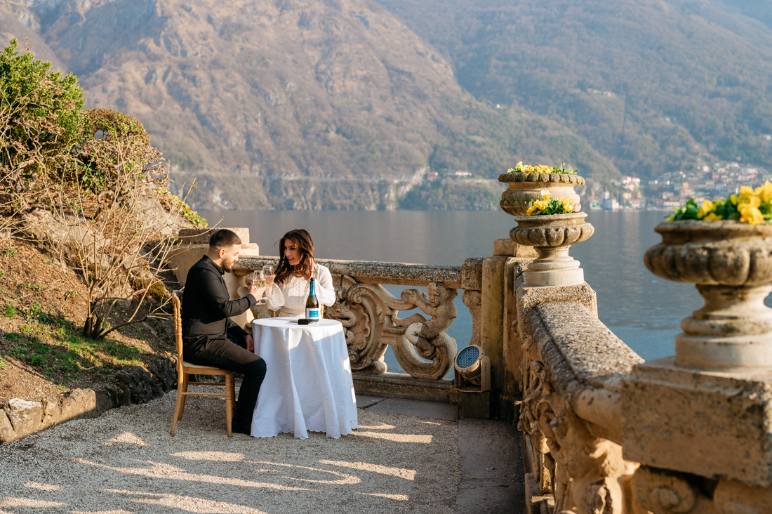 Villa del Balbianello surprise wedding proposal 