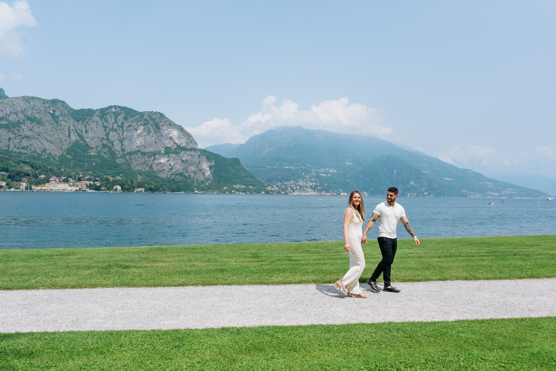 Surprise proposal photographer Lake Como