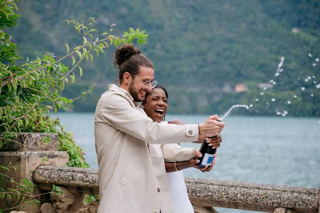 Dreamy surprise proposal Balbianello