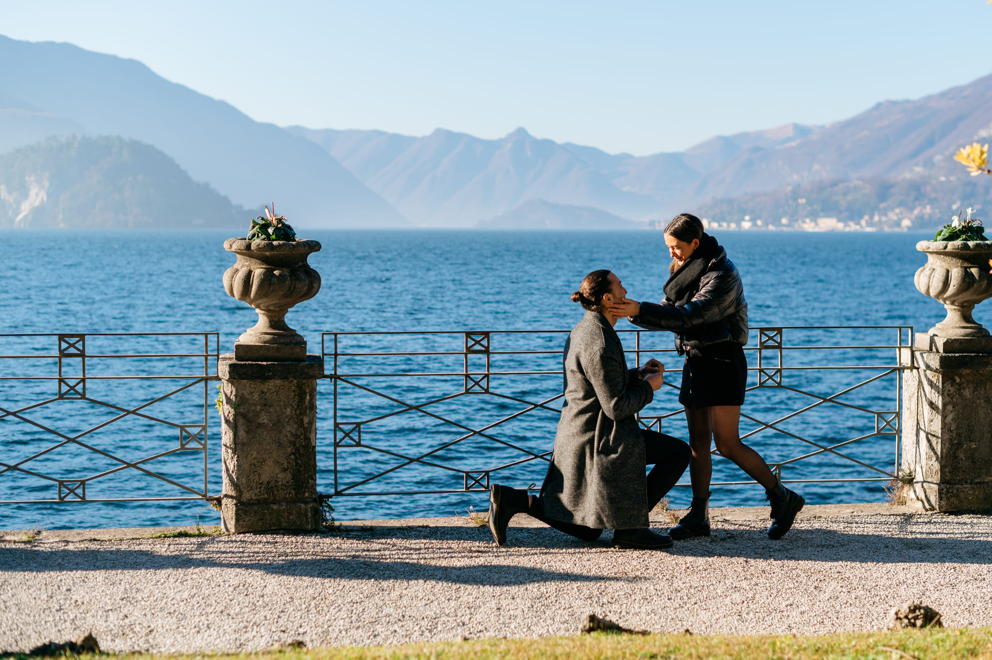 Lake Como wedding proposal